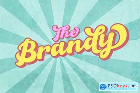 Creativemarket The Brandy Bold Retro Script