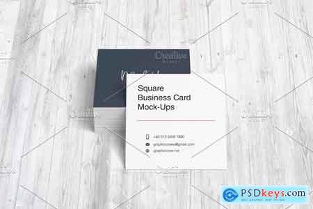 Creativemarket Square Business Card Mockup