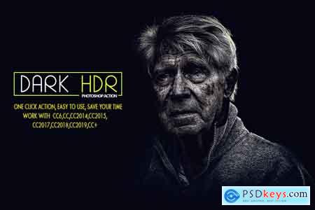Creativemarket Dark HDR Photoshop Action