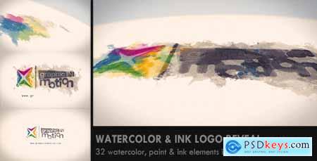 Videohive Watercolor & Ink Logo Reveal Free