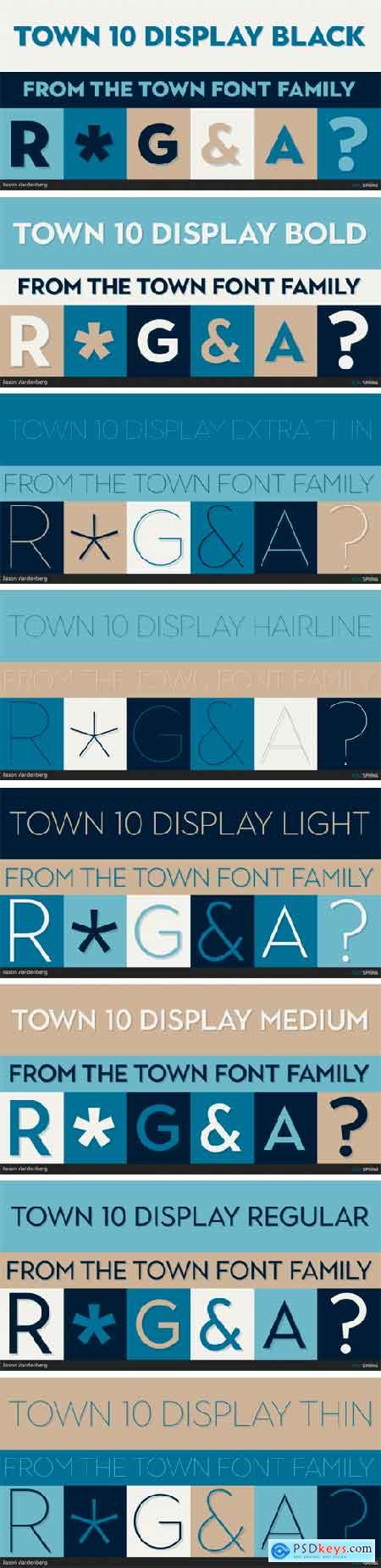 Town 10 Display Font Family