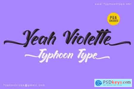 Yeah Violette Font
