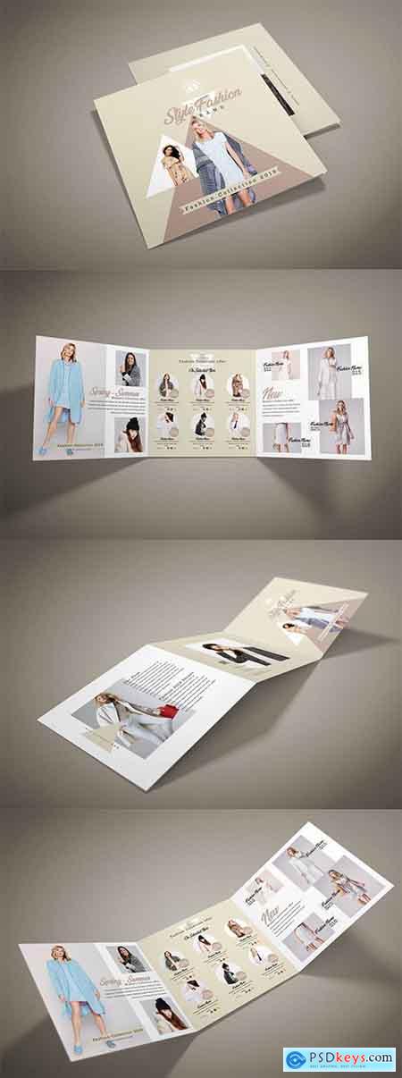Fashion Square Trifold Brochure