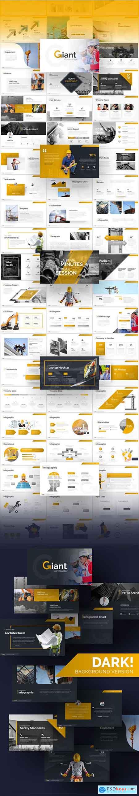 Graphicriver Giant Construction PowerPoint Presentation Template