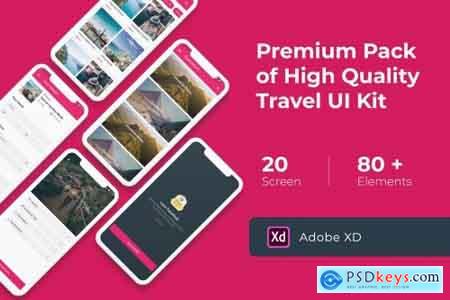 Premium Travel UI KIT for XD