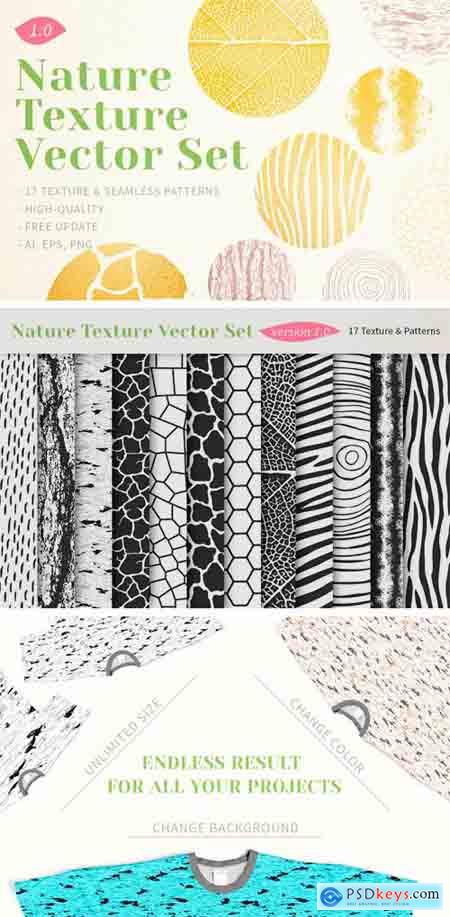 CM - Nature Texture Vector Set 1278373