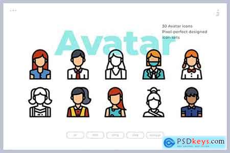 30 Avatar Icons