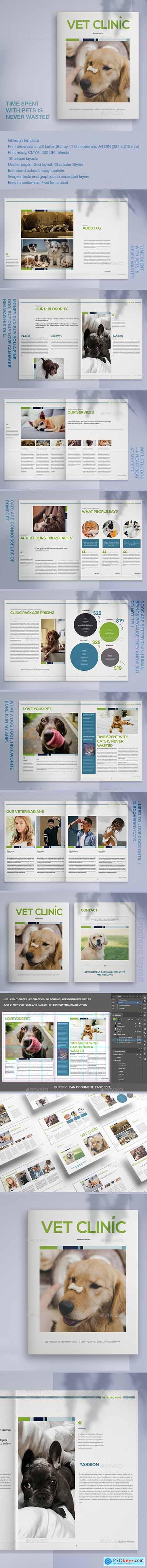 Graphicriver Veterinary Clinic Brochure