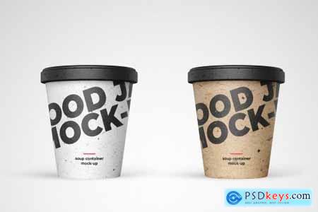 Food Take Away Container Mock-up Template