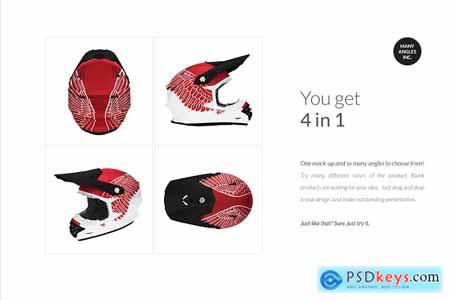 Creativemarket Offroad Sport Helmet Mock-ups Set
