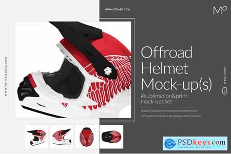 Creativemarket Offroad Sport Helmet Mock-ups Set