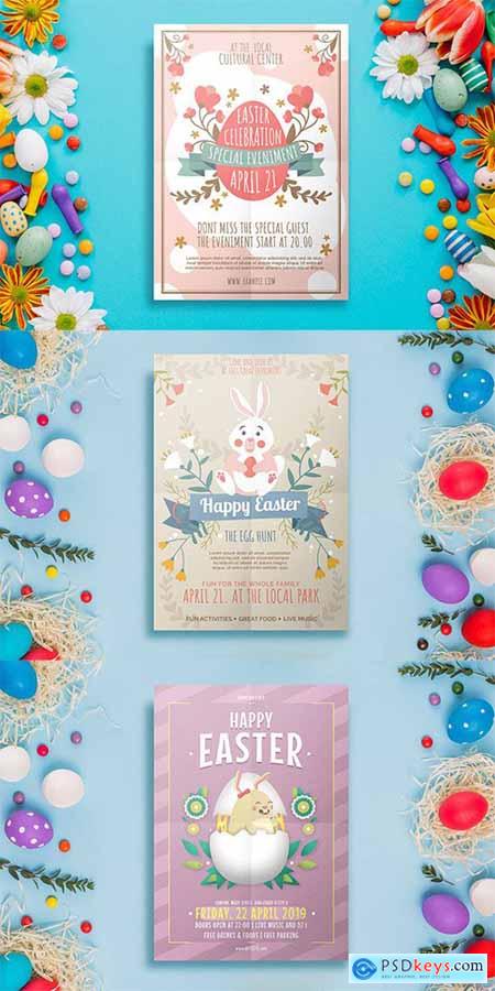 3 Easter Flyer Templates