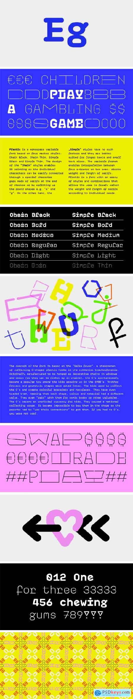 Plastic Typeface