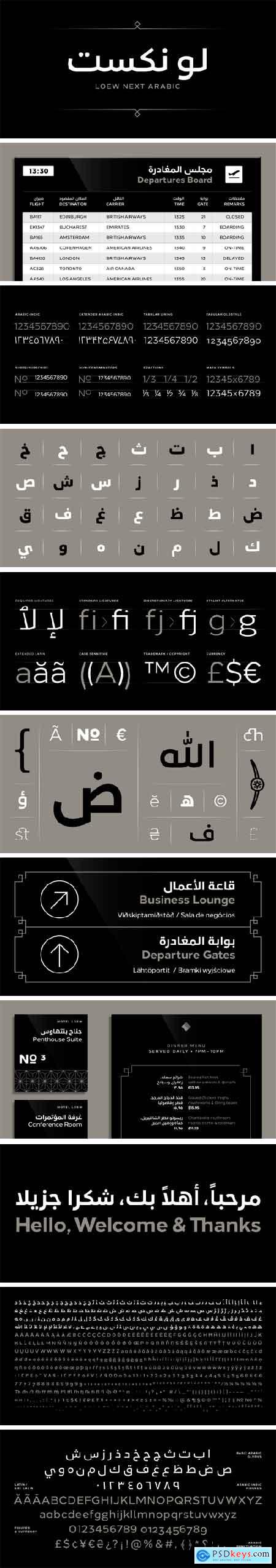 Loew Next Arabic Font Family