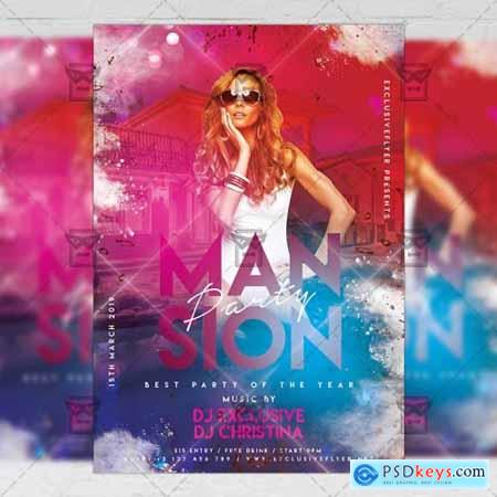 Mansion Party Flyer - Club A5 Template