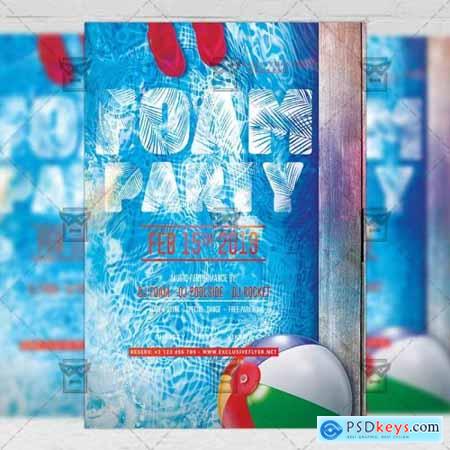 Foam Night Party Flyer - Club A5 Template