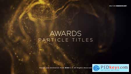 Videohive awards particles titles