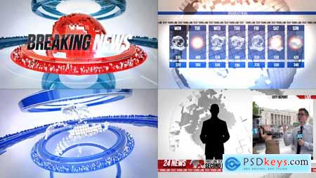 Videohive 24 Broadcast News Complete TV Package Free