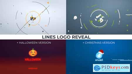 Videohive Lines Logo Reveal +Christmas Halloween ver Free