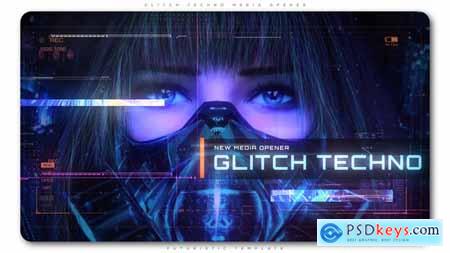 Videohive Glitch Techno Media Opener Free