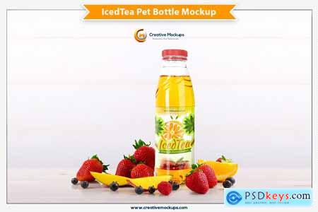 Creativemarket Iced Tea Pet Bottle Mockup