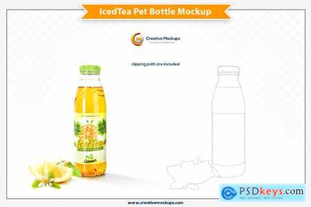 Creativemarket Iced Tea Pet Bottle Mockup