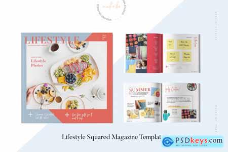 Creativemarket Lifestyle Squared Magazine Template
