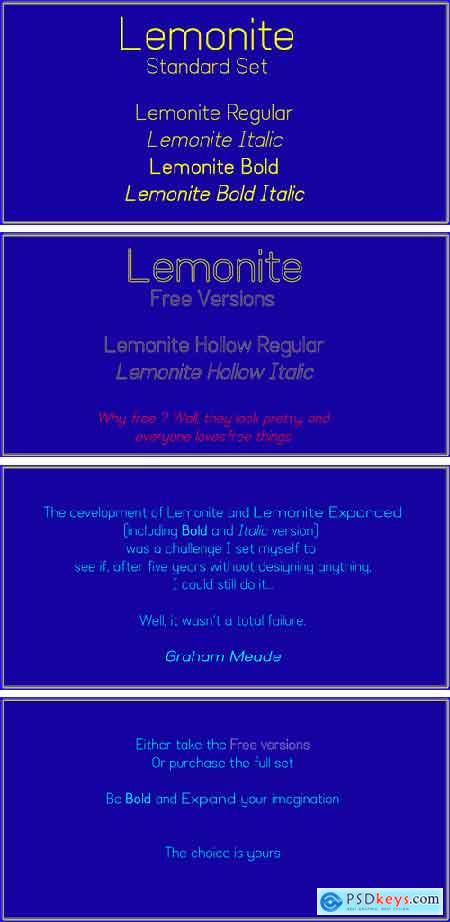 Lemonite Font Family