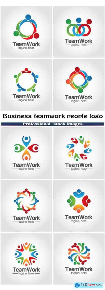 Business teamwork people logo