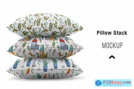 Pillow stack Mockup