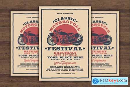 Classic Motorcycle Festival Flyer