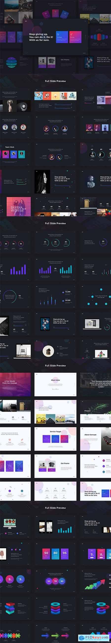 Motion - Gradient & Creative Template (PPTX) and Keynote (KEY)