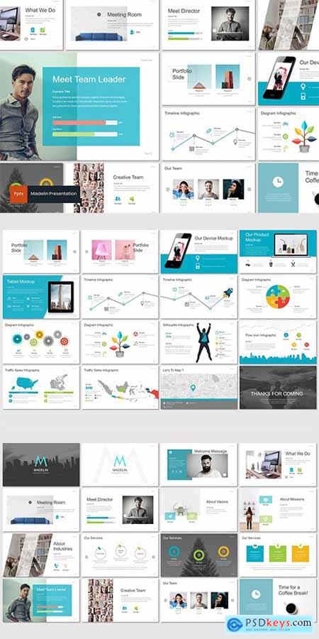 Madelin - Powerpoint, Keynote and Google Slides Templates
