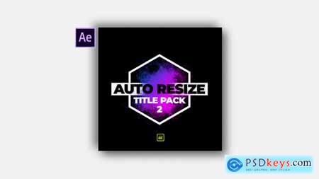 Videohive Auto Resize Modern Title Pack 2 Free