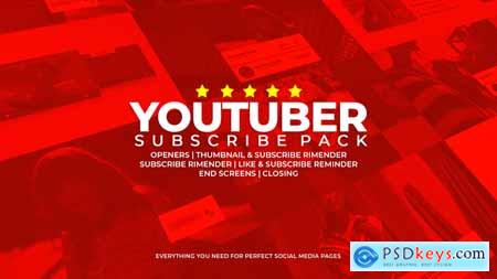 Videohive Youtuber Subscribe Pack Free