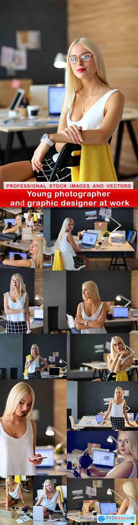 Young photographer and graphic designer at work - 15 UHQ JPEG