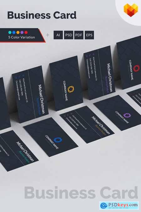 Business Card Template for Business Analyst Corporate Identity