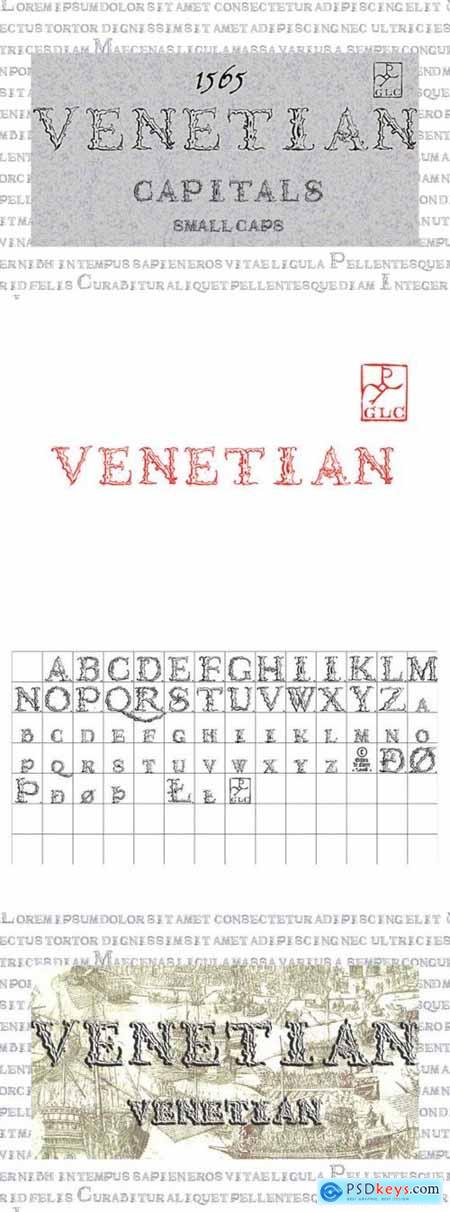 1565 Venetian Font
