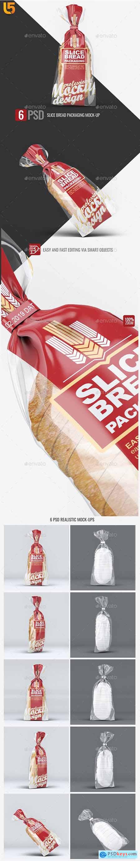 Graphicriver Slice Bread Packaging Mock-Up