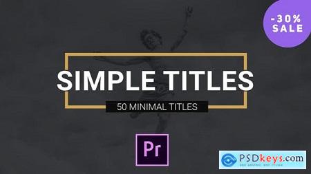 Videohive Simple Titles Lower Thirds Free