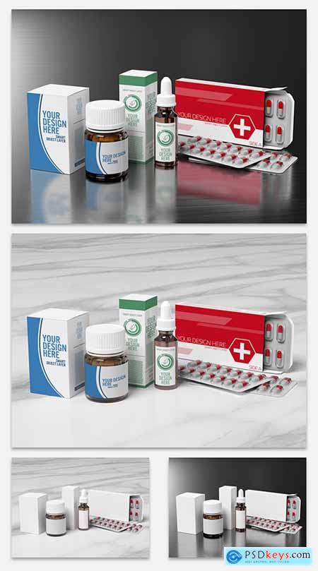 Graphicriver Pharmaceutical Packaging Mockup