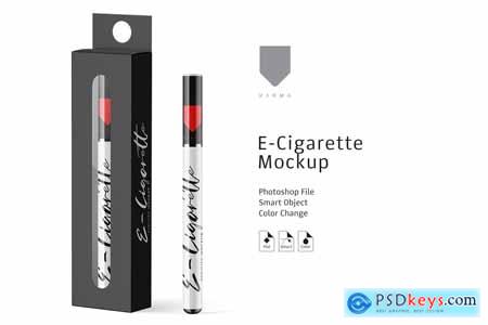 Creativemarket E-Cigarette & Box Mockup