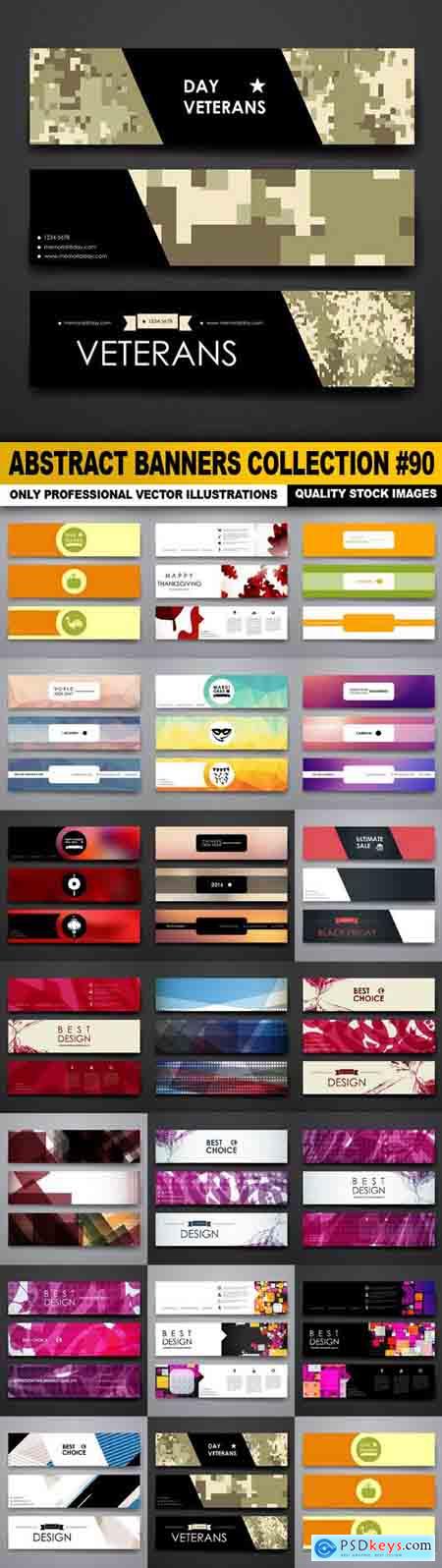 Abstract Banners Collection #90 - 20 Vectors