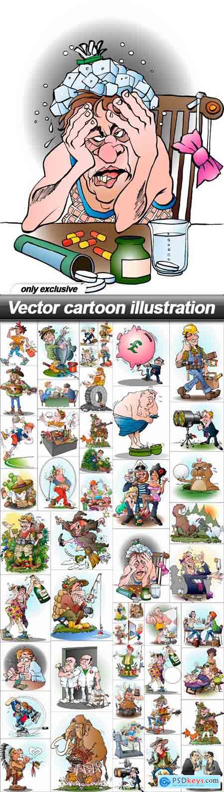 Vector cartoon illustration - 50 EPS
