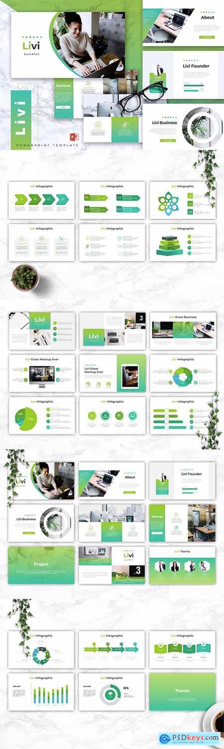 LIVI - Business Powerpoint, Keynote and Google Slides Templates