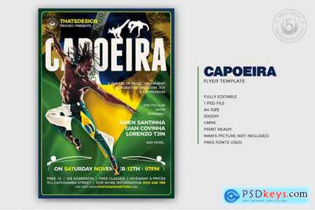 Thehungryjpeg Capoeira Flyer Template