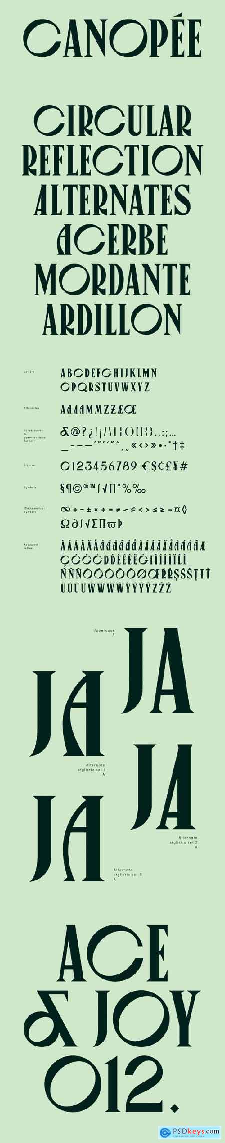 VJ Canopee Typeface