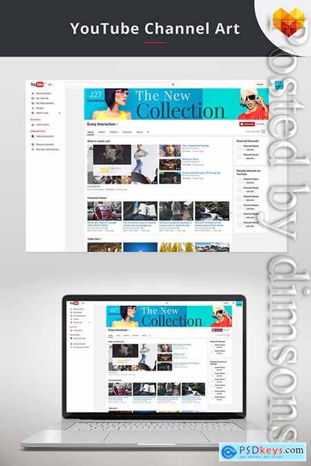 YouTube Cover Template For Fashion Store Social Media