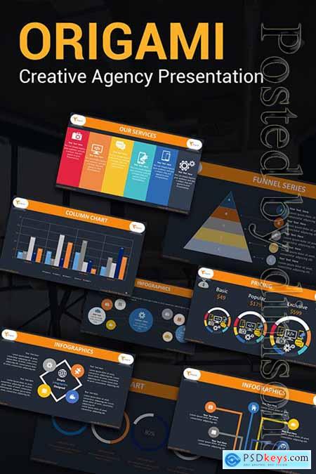 Origami Creative Agency PPT Slides PowerPoint Template