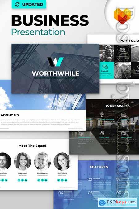 WorthWhile Consulting PPT Design PowerPoint Template
